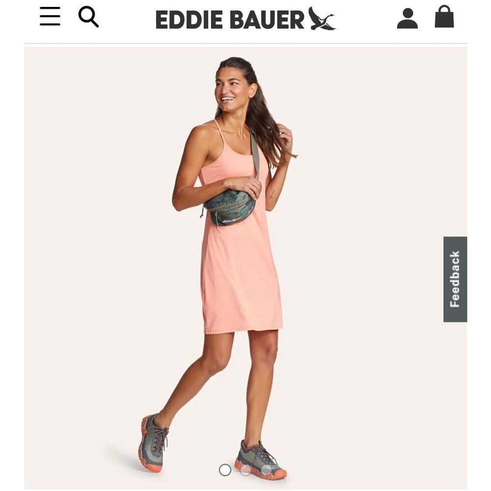 Eddie Bauer Resolution Active Spaghetti-Strap Midi Dress - Grape Purple